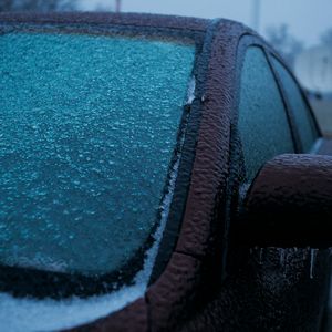 ice on a car