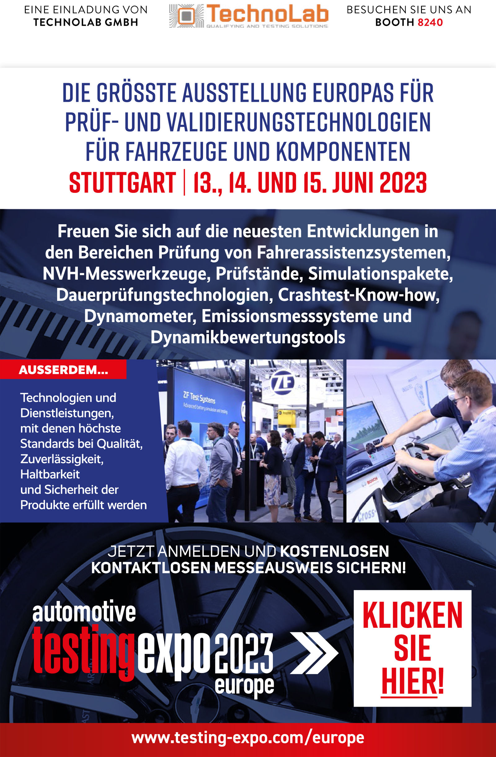 automotive testing expo 2023 banner